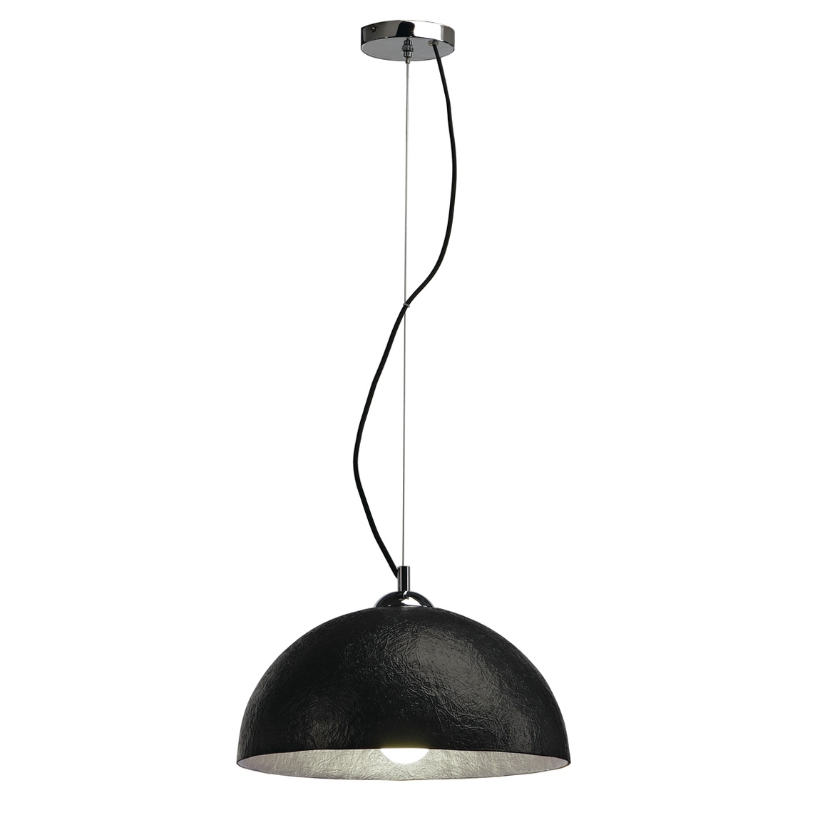 SLV 155500 FORCHINI 40 PD светильник подвесной для лампы E27 40Вт макс., черный/ хром/ серебро