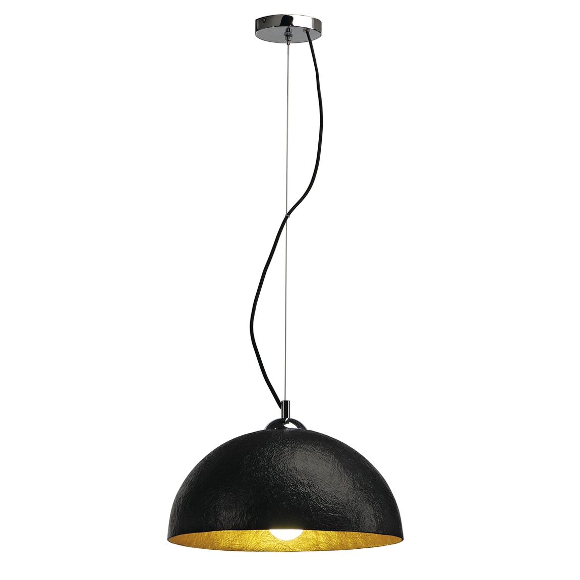 SLV 155510 FORCHINI 40 PD светильник подвесной для лампы E27 40Вт макс., черный/ хром/ золото