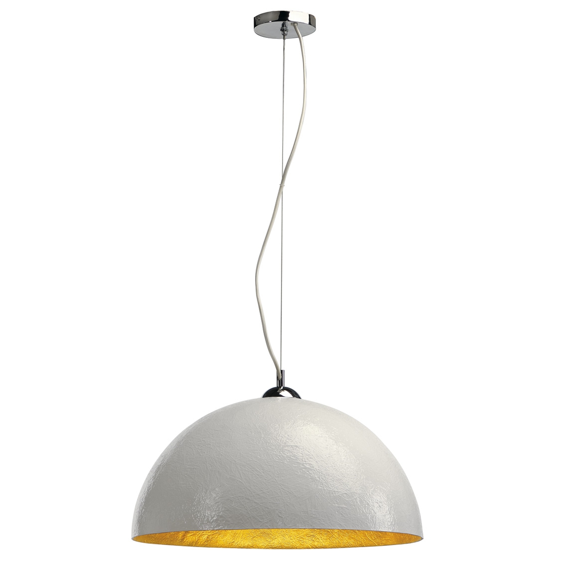 SLV 155531 FORCHINI 50 PD светильник подвесной для лампы E27 40Вт макс., белый/ хром/ золото