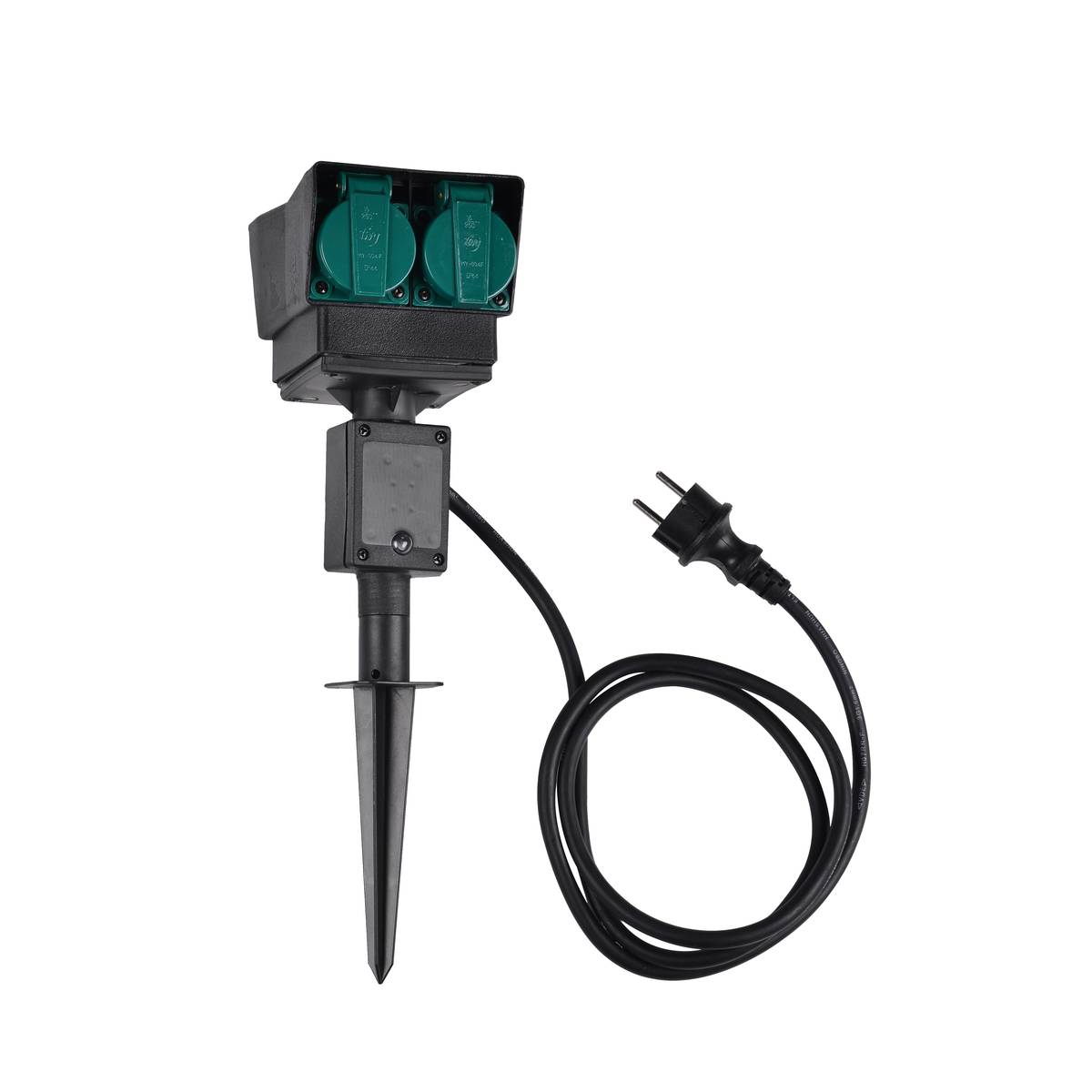 SLV 1000869 Удлинитель садовый на 4 розетки, IP44, кабель 1.5 метра, FR