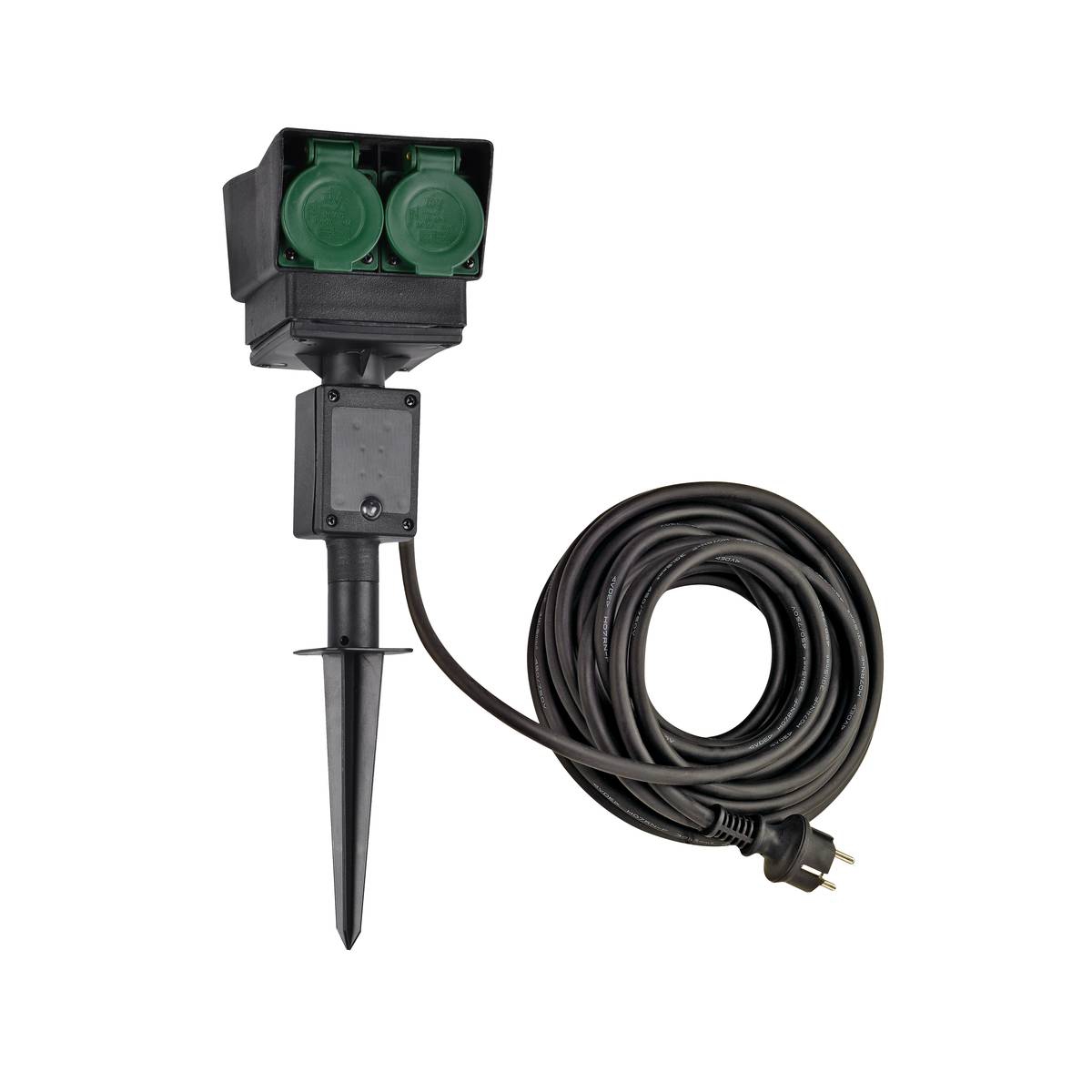 SLV 1000874 Удлинитель садовый на 4 розетки, IP44, кабель 10 метров, DE/RU