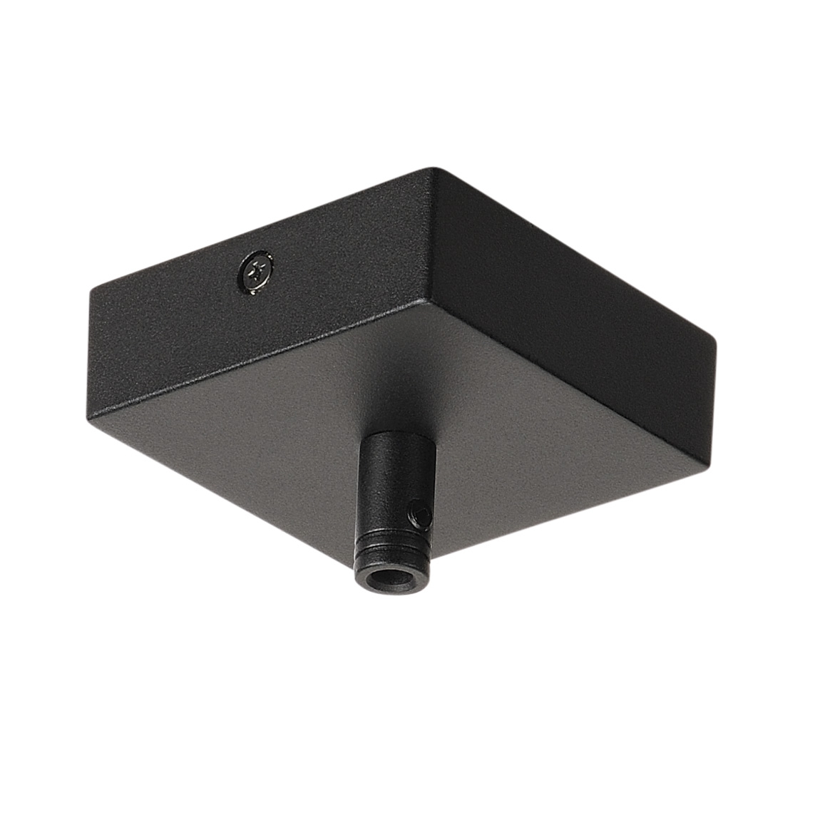 SLV 210060 GLENOS, основание потолочное 8.5х8.5х2.7 см, с колодкой подключения, черный