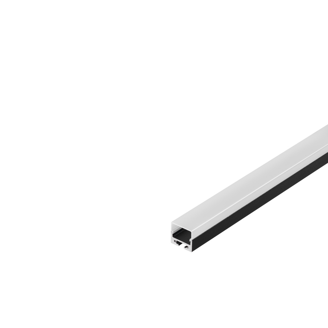 SLV 213440 GLENOS Pro-2020 200 профиль накладной, 2 м, с экраном, черный