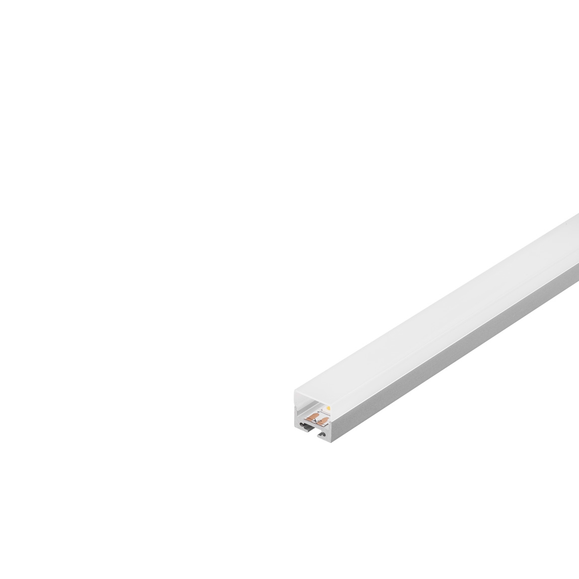 SLV 213444 GLENOS Pro-2020 200 профиль накладной, 2 м, с экраном, алюминий