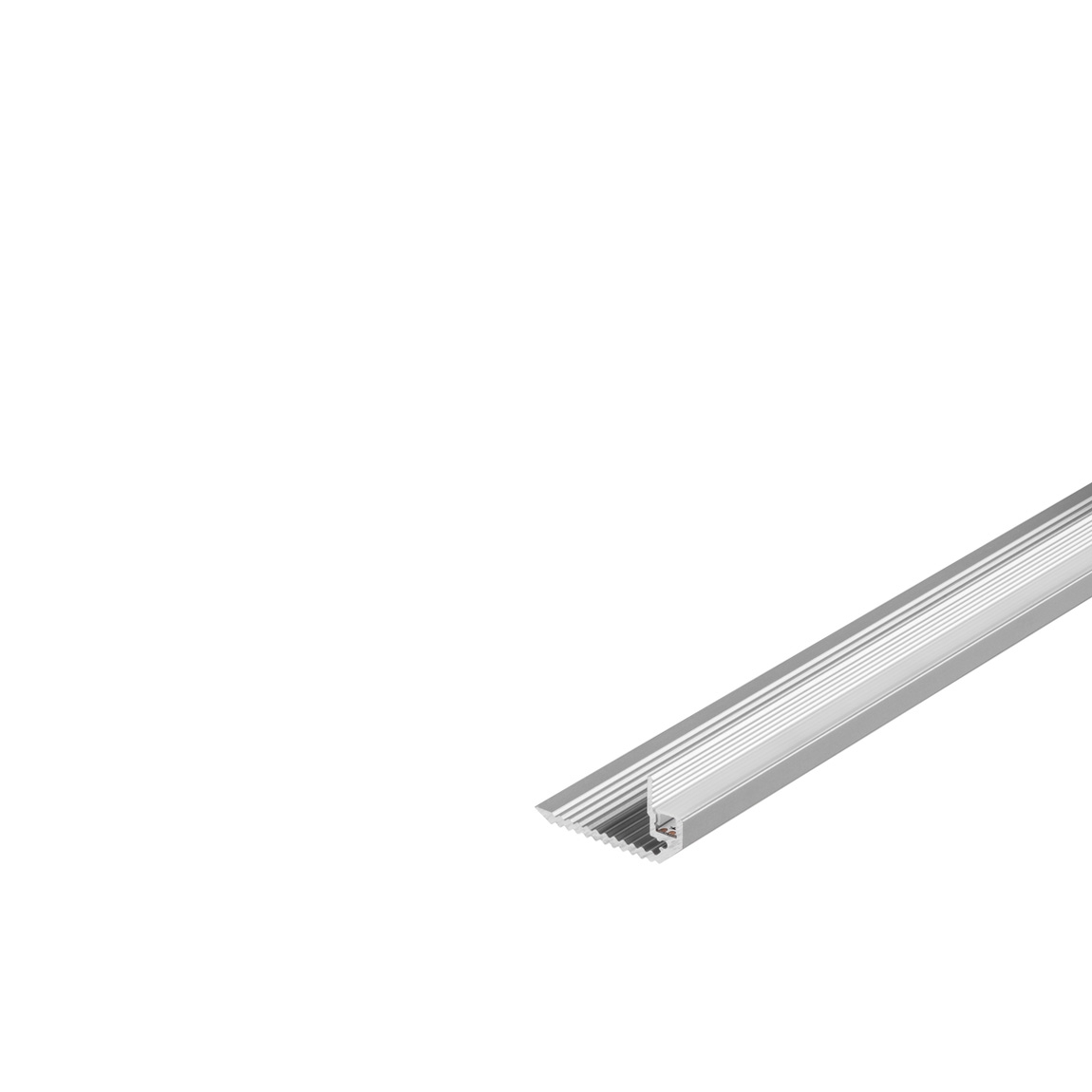 SLV 213591 GLENOS F-3820 DOWN 100 профиль для окантовки ступеней, без экрана, 1 м, алюминий