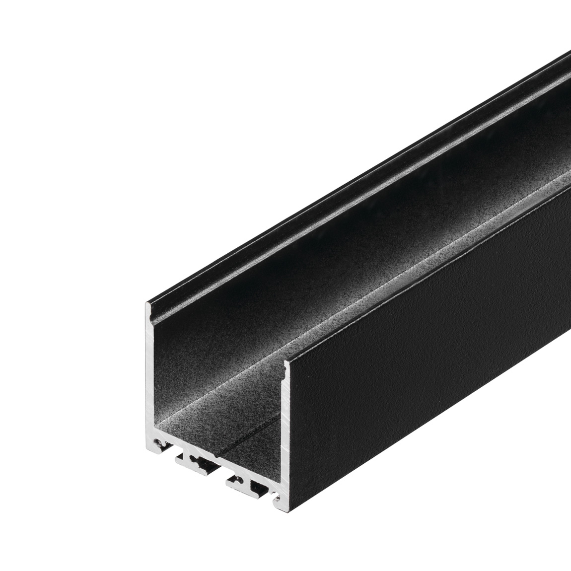 SLV 213620 GLENOS Pro-3030 200 профиль накладной, без экрана, 2 м, черный