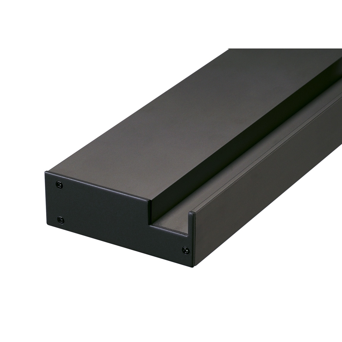 SLV 213670 GLENOS ОСНОВАНИЕ 100 для крепления профиля GLENOS Pro-2020, 1 м, с наконечниками (2шт.), черный