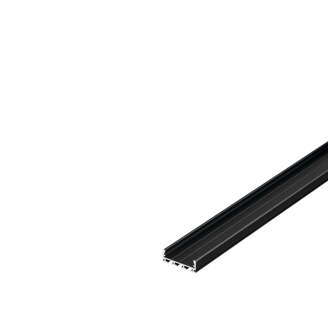 SLV 213700 GLENOS Pro-2609 100 профиль накладной, без экрана, 1 м, черный