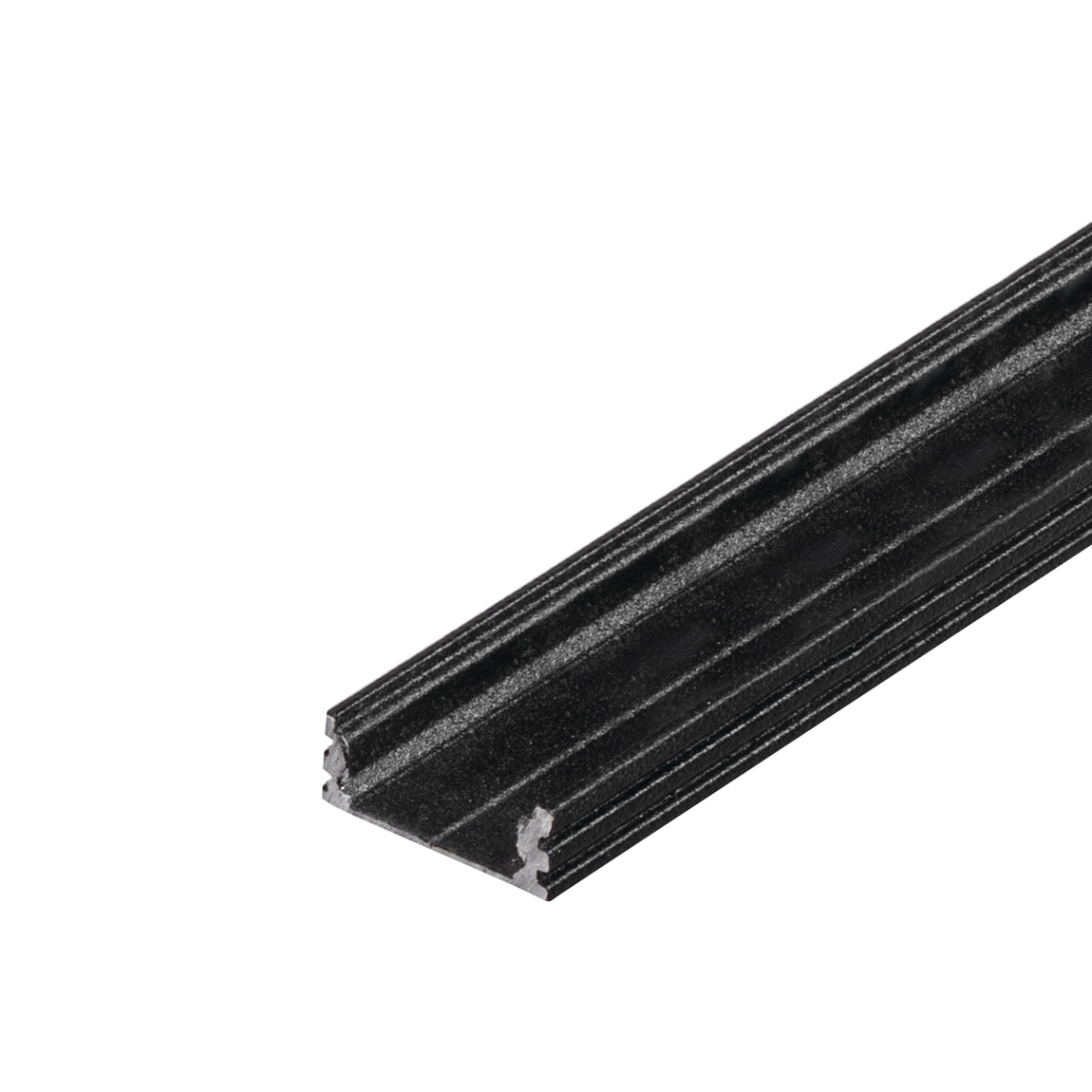 SLV 213810 GLENOS D-1808 200 профиль накладной, без экрана, 2 м, черный