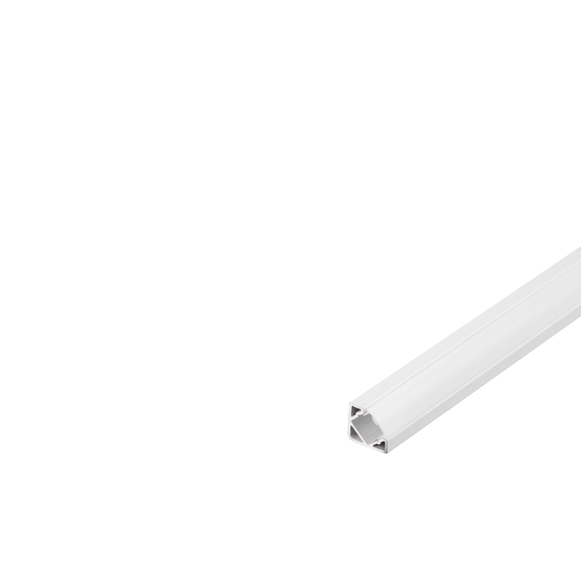 SLV 213901 GLENOS D-2720 100 профиль накладной угловой, без экрана, 1 м, белый