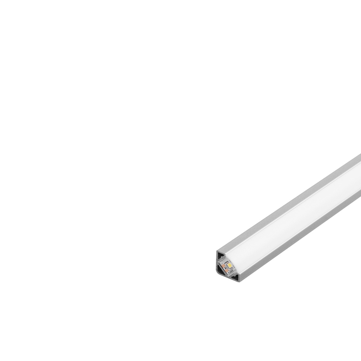 SLV 213904 GLENOS D-2720 100 профиль накладной угловой, без экрана, 1 м, алюминий