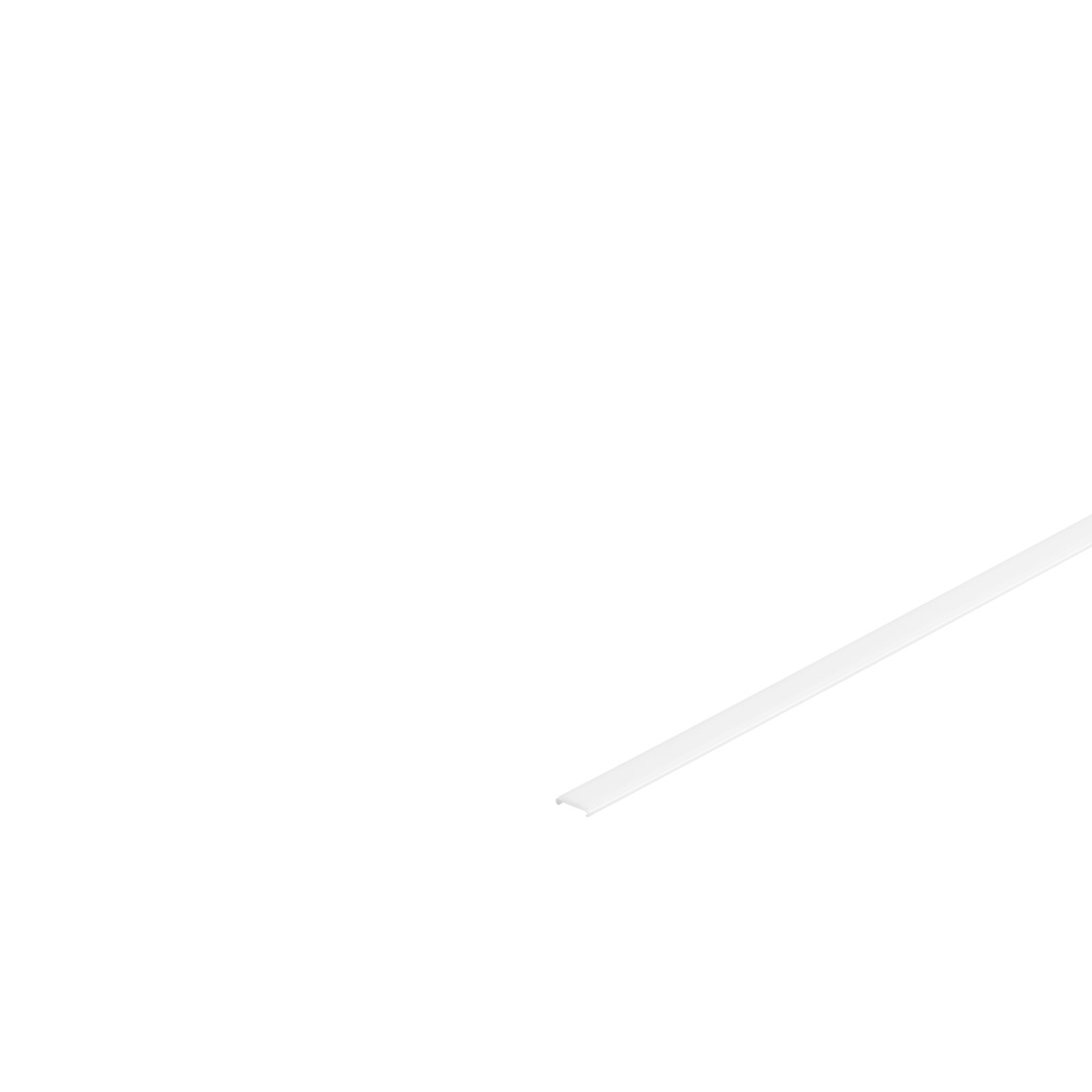 SLV 213961 GLENOS D-1107, экран для профиля, 1 м, белый