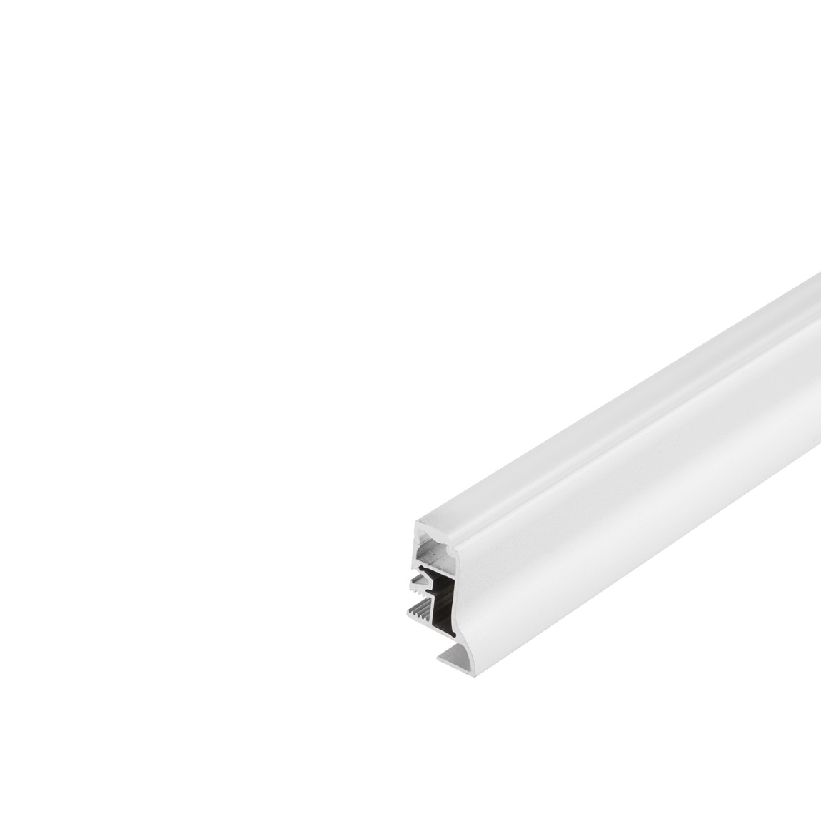 SLV 214001 GLENOS F-2340 100 профиль-плинтус накладной, 1 m,с  экраном, белый