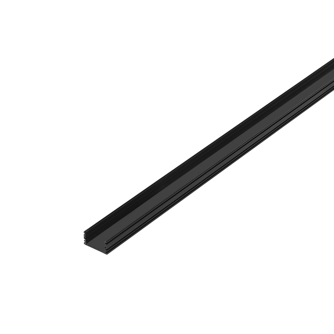 SLV 214330 GLENOS D-2713, профиль накладной, 2 м, без экрана, черный