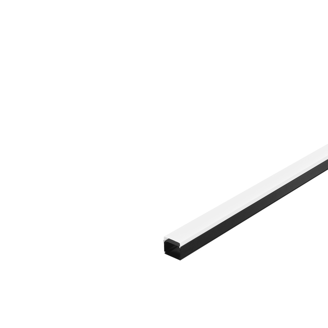 SLV 214420 GLENOS INDUSTRIAL Pro-5057 профиль накладной/подвесной 2 м, с экраном, черный