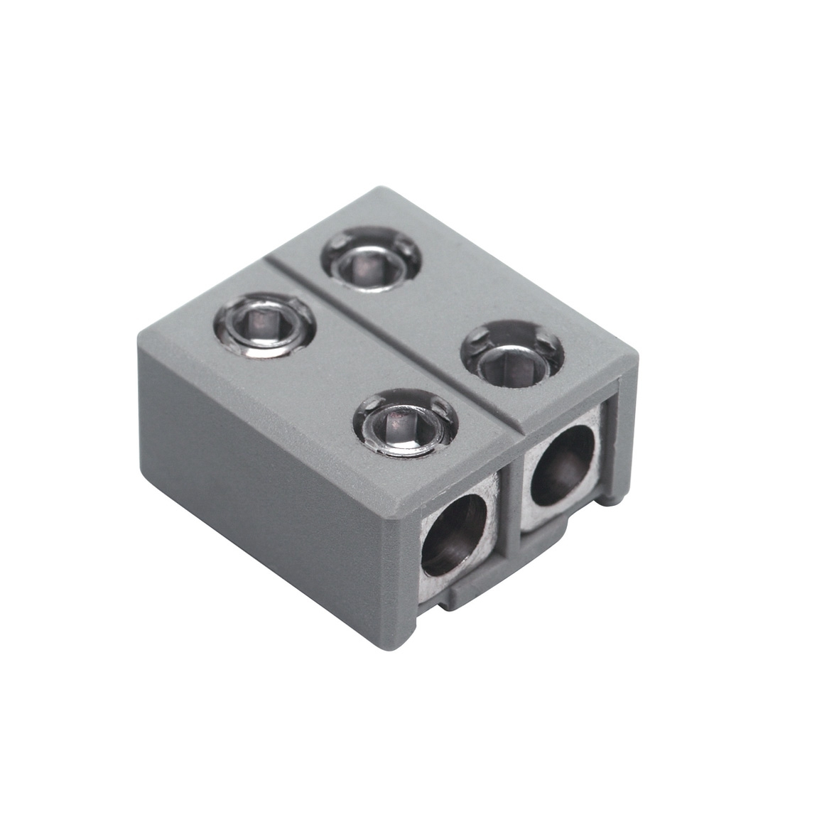 SLV 186952 GLU-TRAX®, коннектор прямой / разъём питания, 20А макс., серый