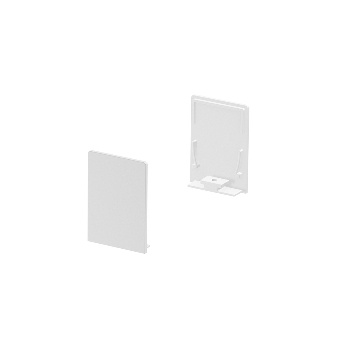 SLV 1000569 GRAZIA 20, заглушка высокая для профиля стандарт, 2шт., белый