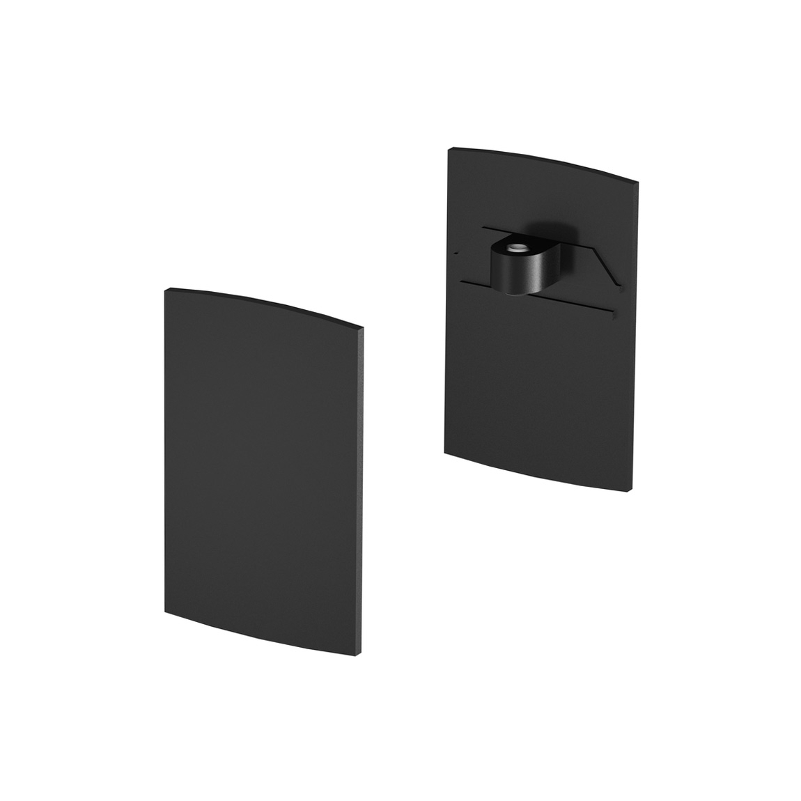 SLV 1001807 H-PROFIL, заглушка, 2шт., черный