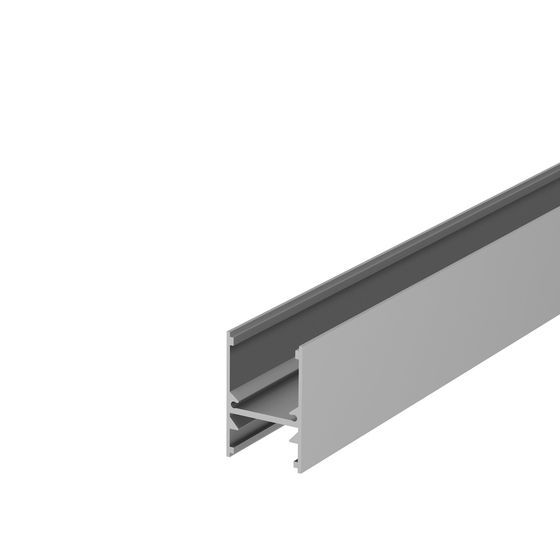SLV 1001817 H-PROFIL, профиль накладной, 2 м, без экрана,алюминий