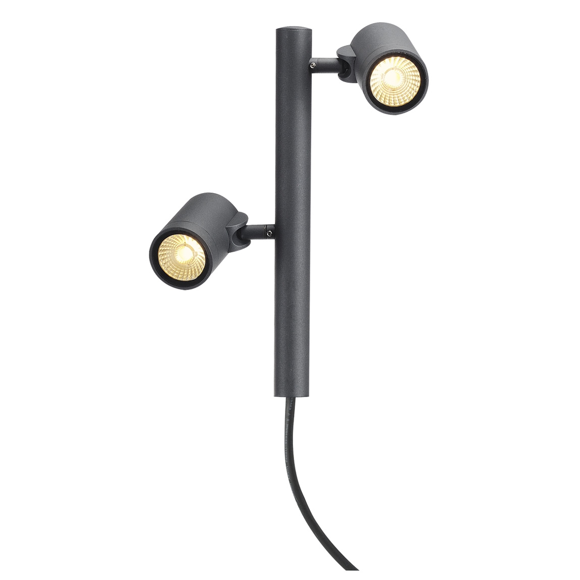 SLV 233285 HELIA LED 2 светильник ландшафтный IP55 16Вт с LED 3000К, 900лм, 2х 38°, без основания, антрацит