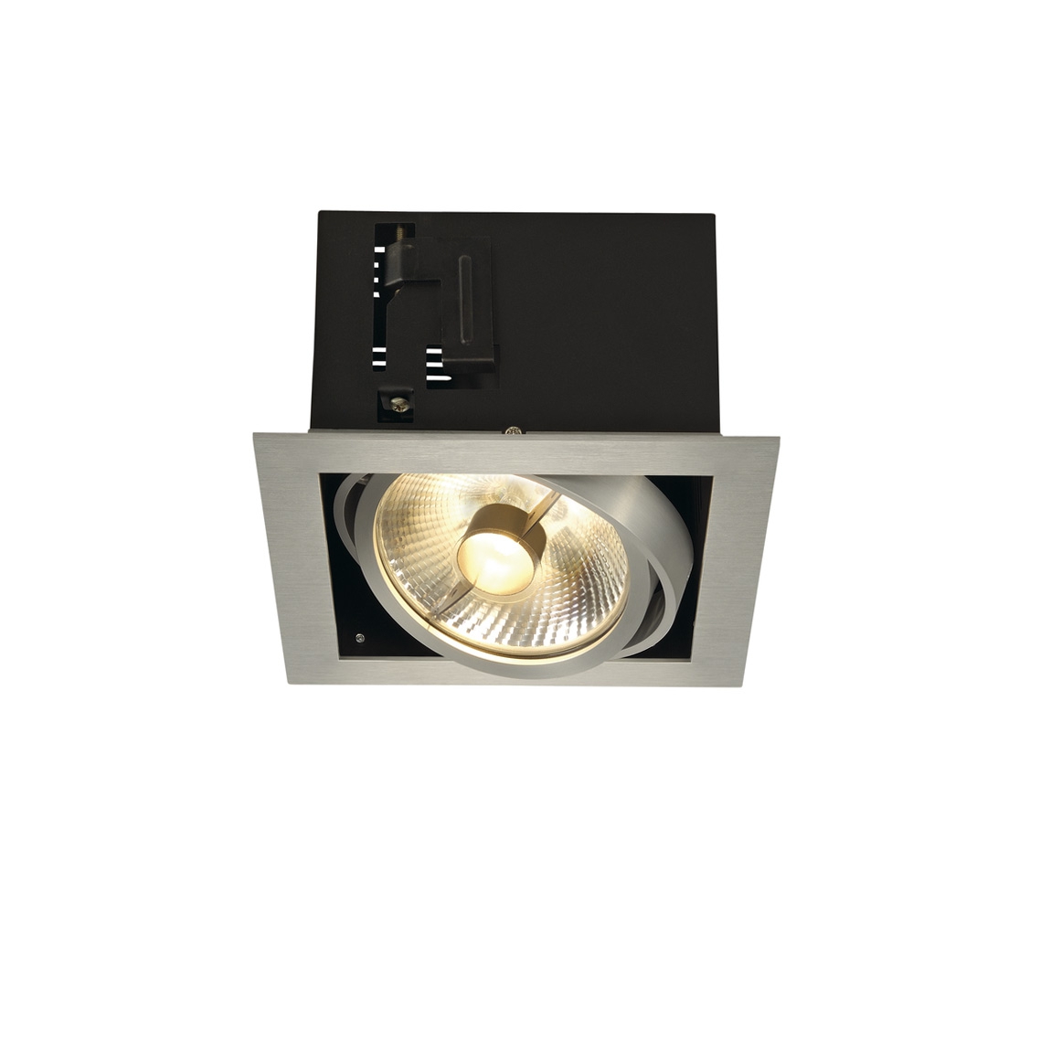 SLV 115546 KADUX 1 ES111 светильник встраиваемый для лампы ES111 75Вт макс., матированный алюминий/ черный