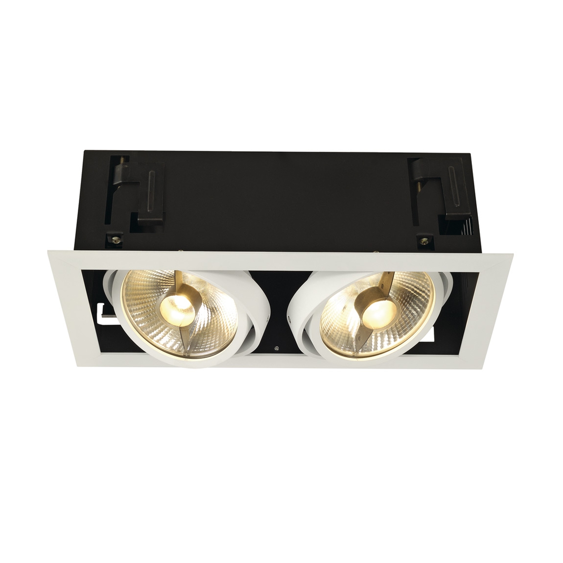 SLV 115551 KADUX 2 ES111 светильник встраиваемый для 2-х ламп ES111 по 75Вт макс., белый/ черный