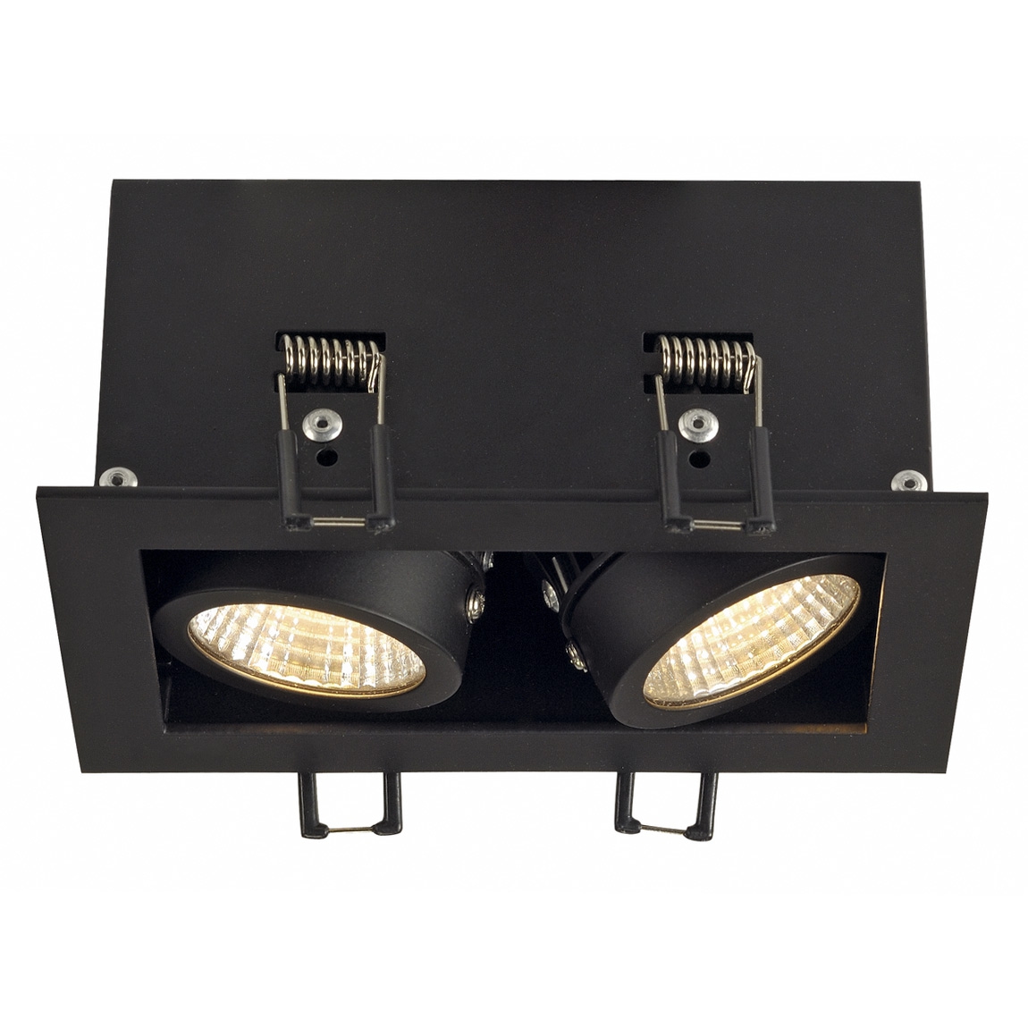 SLV 115710 KADUX 2 LED светильник встраиваемый 15Вт с БП и LED 3000К, 1290лм, 2х 38°, черный
