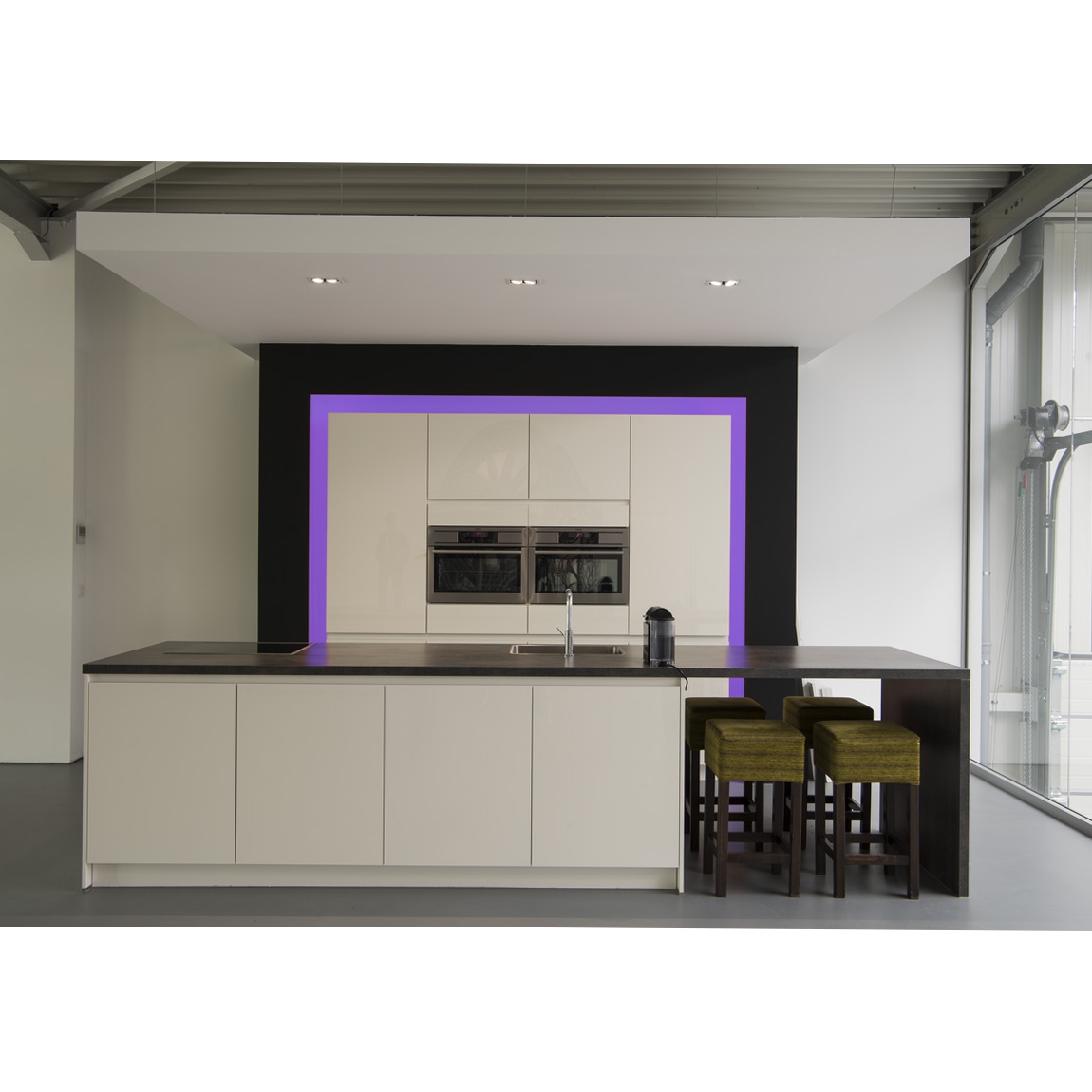 SLV 115711 KADUX 2 LED светильник встраиваемый 15Вт с БП и LED 3000К, 1290лм, 2х 38°, белый/ черный