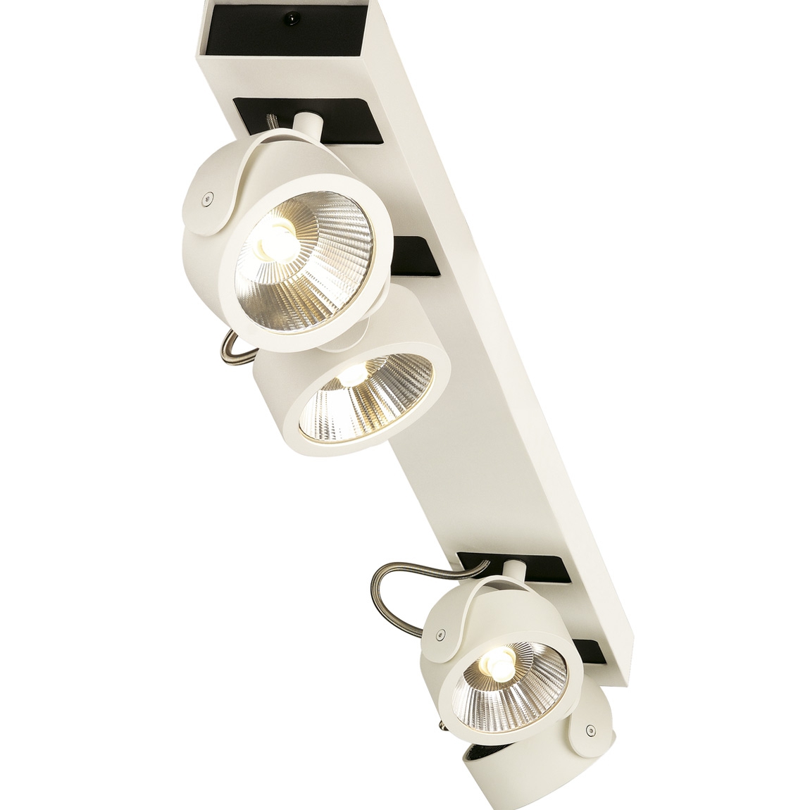 SLV 1000122 KALU 4 LONG LED светильник накладной 60Вт с LED 3000К, 4000лм, 4х 24°, белый/ черный