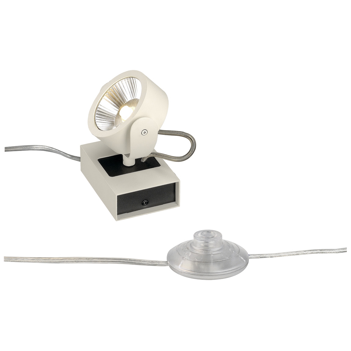 SLV 1000140 KALU 1 LED FLOOR светильник напольный с COB LED 17Вт, 3000К, 1000лм, 60°, белый/ черный