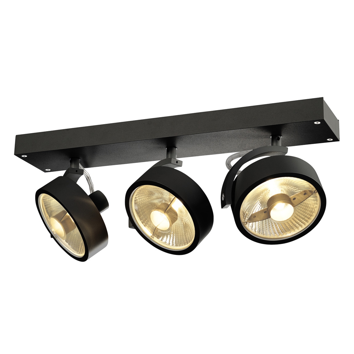 SLV 1000704 KALU 3 ES111 светильник накладной для 3-х ламп ES111 по 75Вт макс., черный