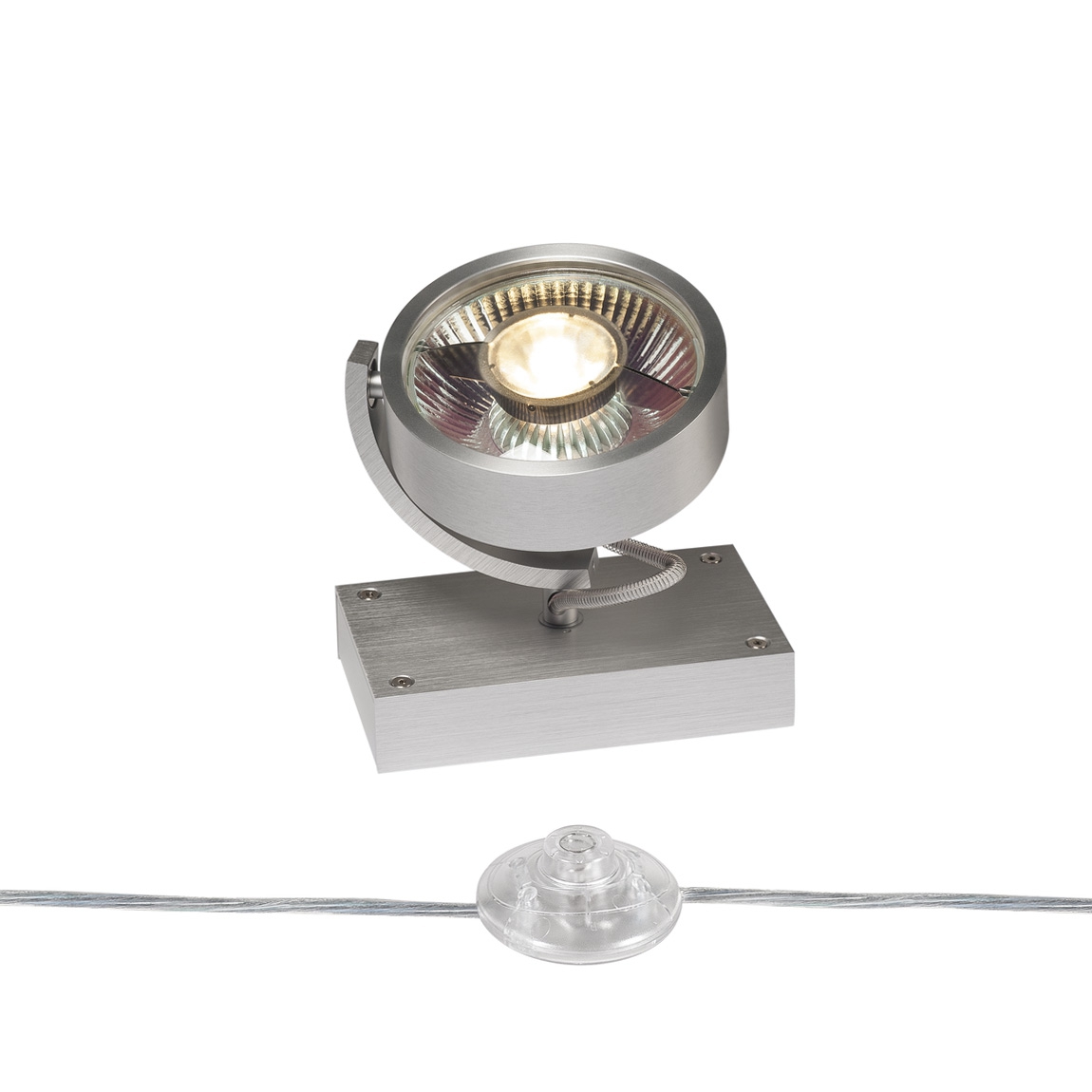 SLV 1000724 KALU FLOOR 1 QPAR111 светильник напольный для лампы ES111 75Вт макс., матированный алюминий
