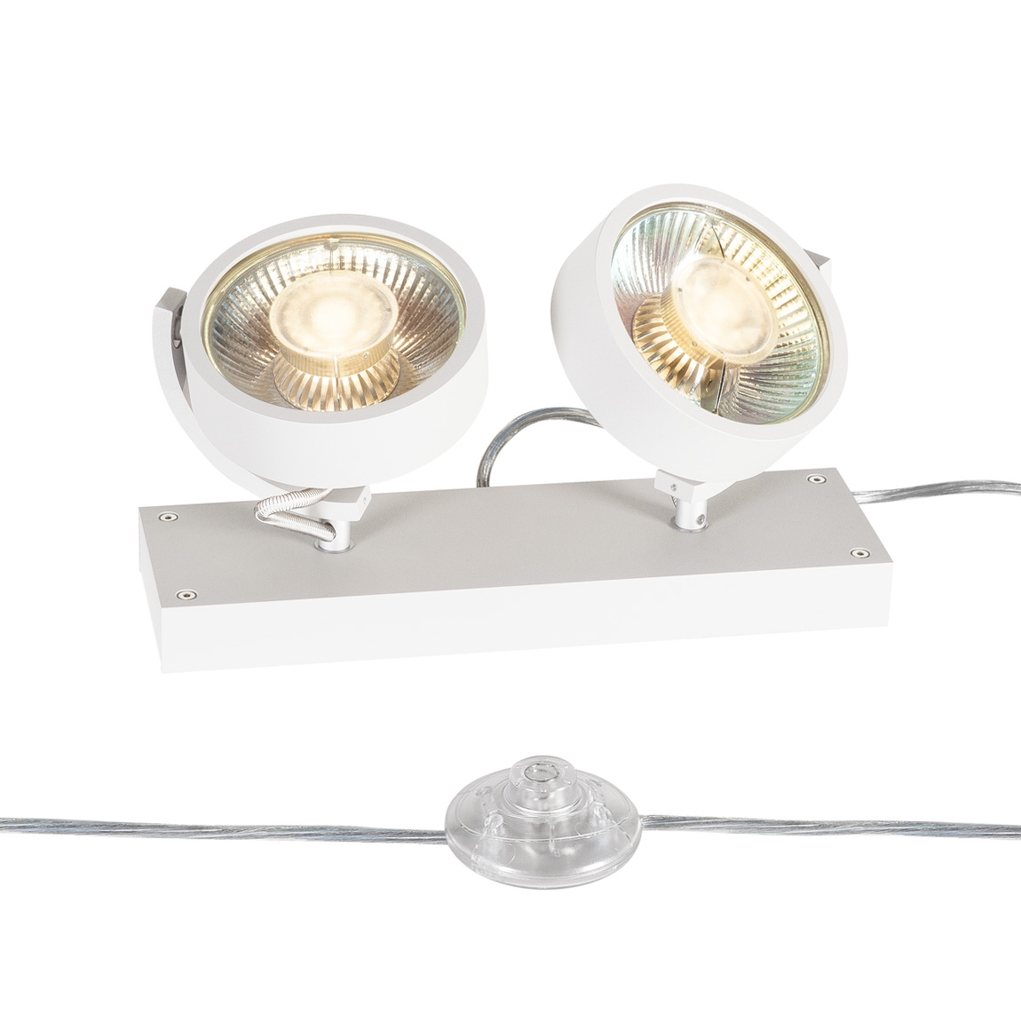 SLV 1000924 KALU FLOOR 2 QPAR111 светильник напольный для 2-х ламп ES111 по 75Вт макс., белый