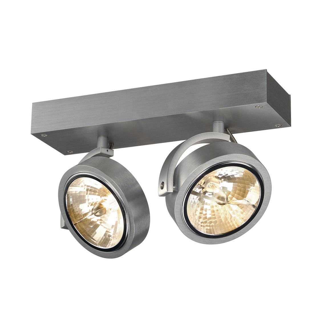 SLV 147266 KALU 2 QRB111 светильник накладной с ЭПН для 2-x ламп QRB111 по 50Вт макс., матированный алюминий