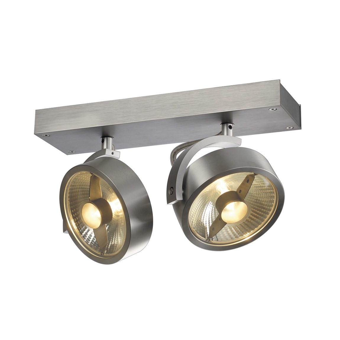 SLV 147316 KALU 2 ES111 светильник накладной для 2-х ламп ES111 по 75Вт макс., матированный алюминий