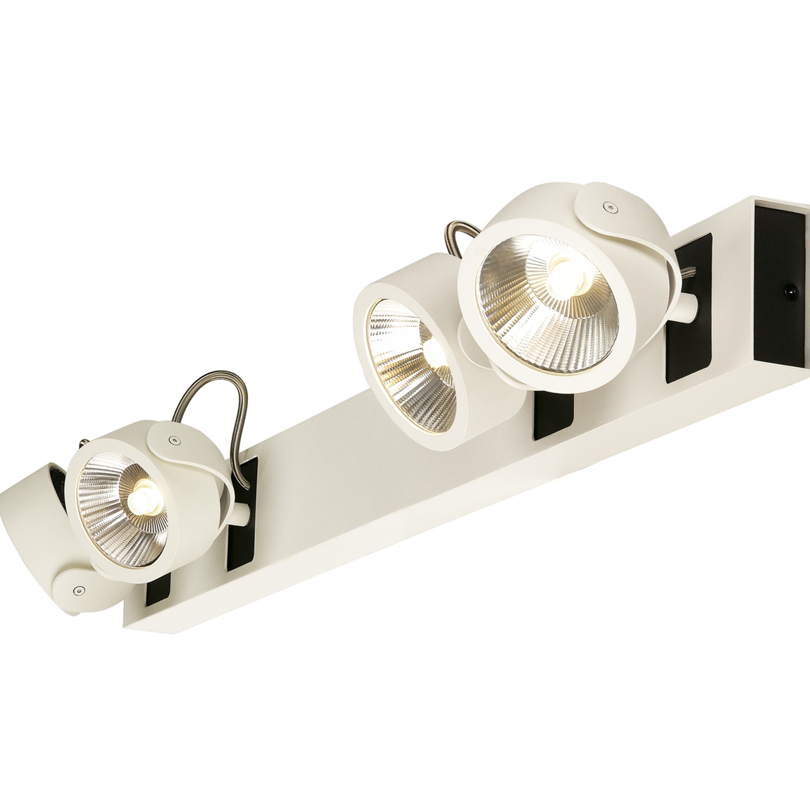 SLV 147651 KALU 4 LED LONG светильник накладной с COB LED 4х 10Вт (42Вт), 3000K, 2640lm, 24°, черный/ белый