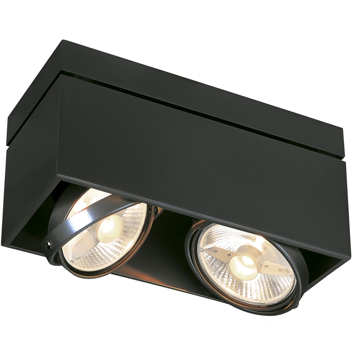 SLV 117110 KARDAMOD SQUARE ES111 DOUBLE светильник потолочный для ламп ES111 2x75Вт макс., черный