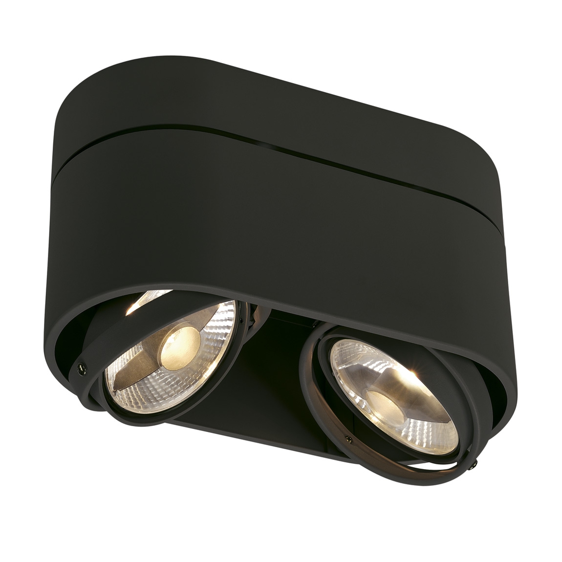 SLV 117180 KARDAMOD ROUND ES111 DOUBLE светильник потолочный для ламп ES111 2x75Вт макс., черный