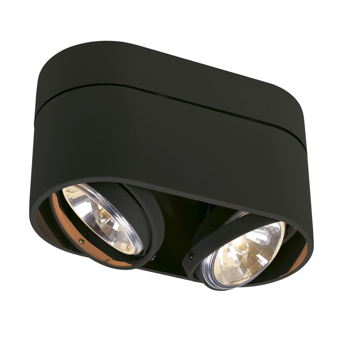 SLV 117190 KARDAMOD ROUND QRB DOUBLE светильник накладной для ламп QRB111 2x50Вт макс., черный