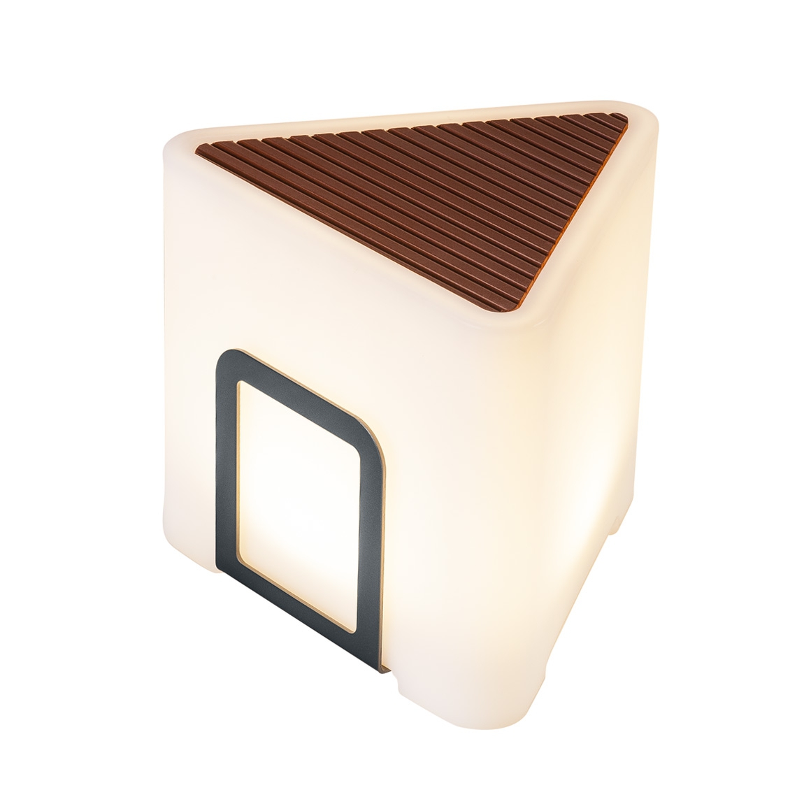 SLV 1000400 KENGA 17 светильник IP44 3.2Вт с аккумулятором и LED 3000К, 200лм, антрацитно-серый RAL7016/ белый