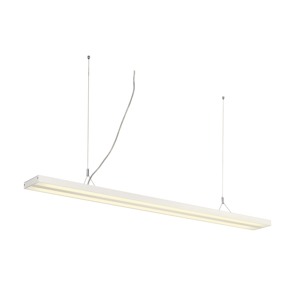 SLV 160831 KUNO светильник подвесной с ЭПРА для 2-x ламп T16 G5 по 35Вт, без основания, белый