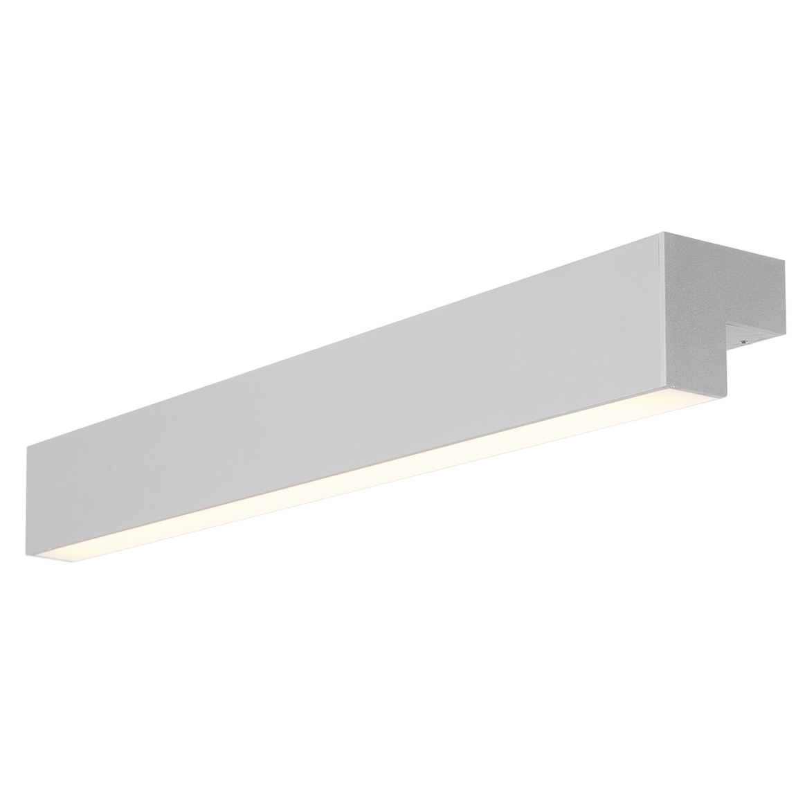 SLV 1001300 L-LINE  60 LED светильник накладной IP44 10Вт с LED 3000К, 820лм, 120°, серебристый (ex 157434)