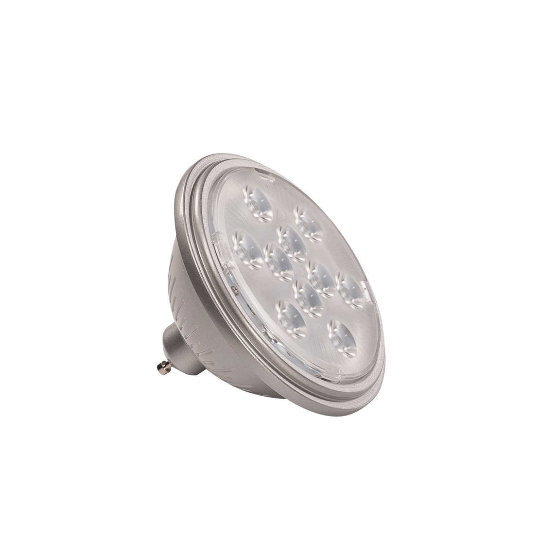 SLV 1000940 LED QPAR111 GU10 источник света 230В, 7.3Вт, 4000K, 730лм, 13°, серебристый корпус
