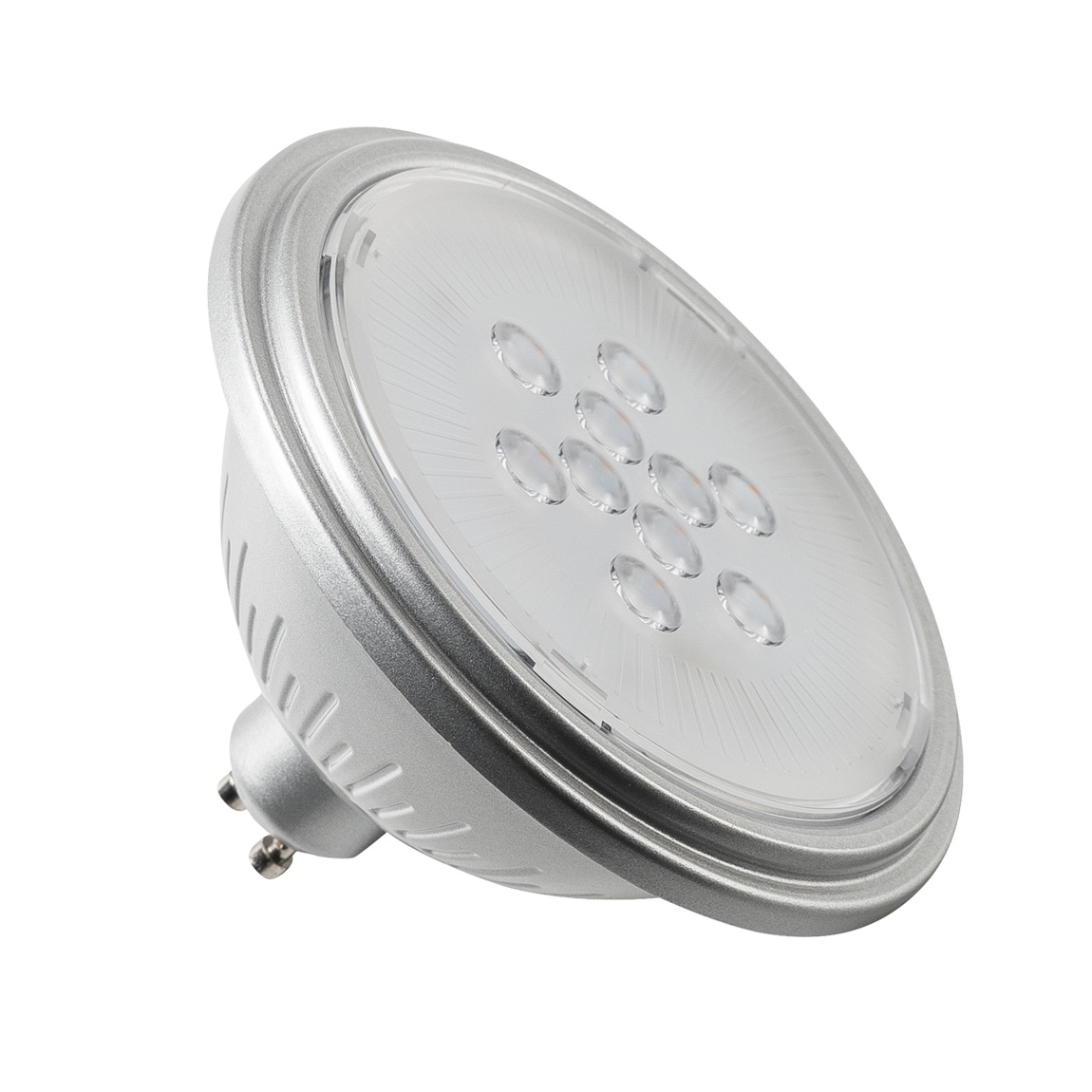 SLV 1001570 LED QPAR111 GU10 источник света 230В, 7Вт, 3000K, 730лм, 25°, серебристый корпус