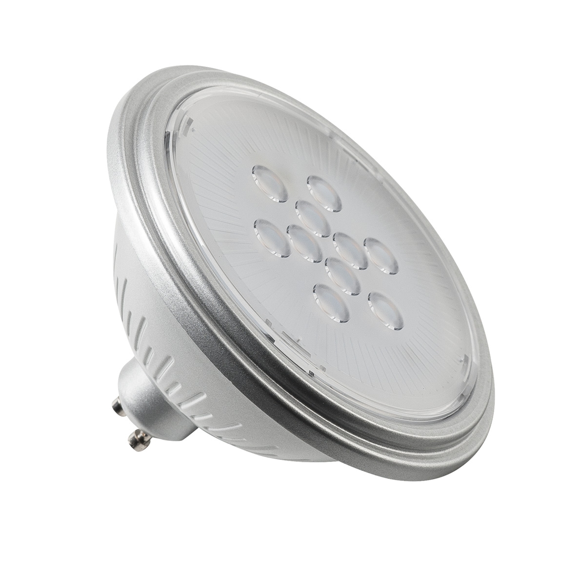SLV 1001572 LED QPAR111 GU10 источник света 230В, 7Вт, 3000K, 730лм, 40°, серебристый корпус