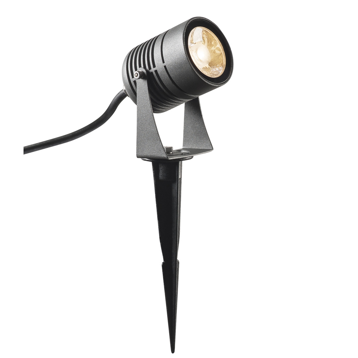 SLV 1002201 LED SPIKE светильник ландшафтный IP55 6Вт с LED 3000К, 400лм, 40°, кабель 1.5м с вилкой, антрацит