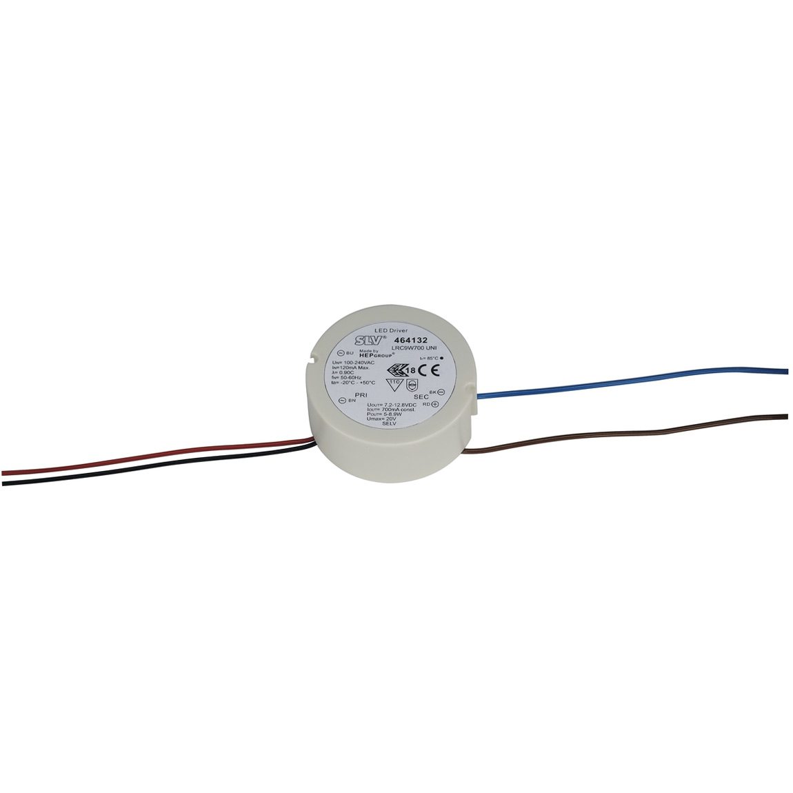 SLV 464132 Блок питания  700мА,  5-8.9Вт, белый