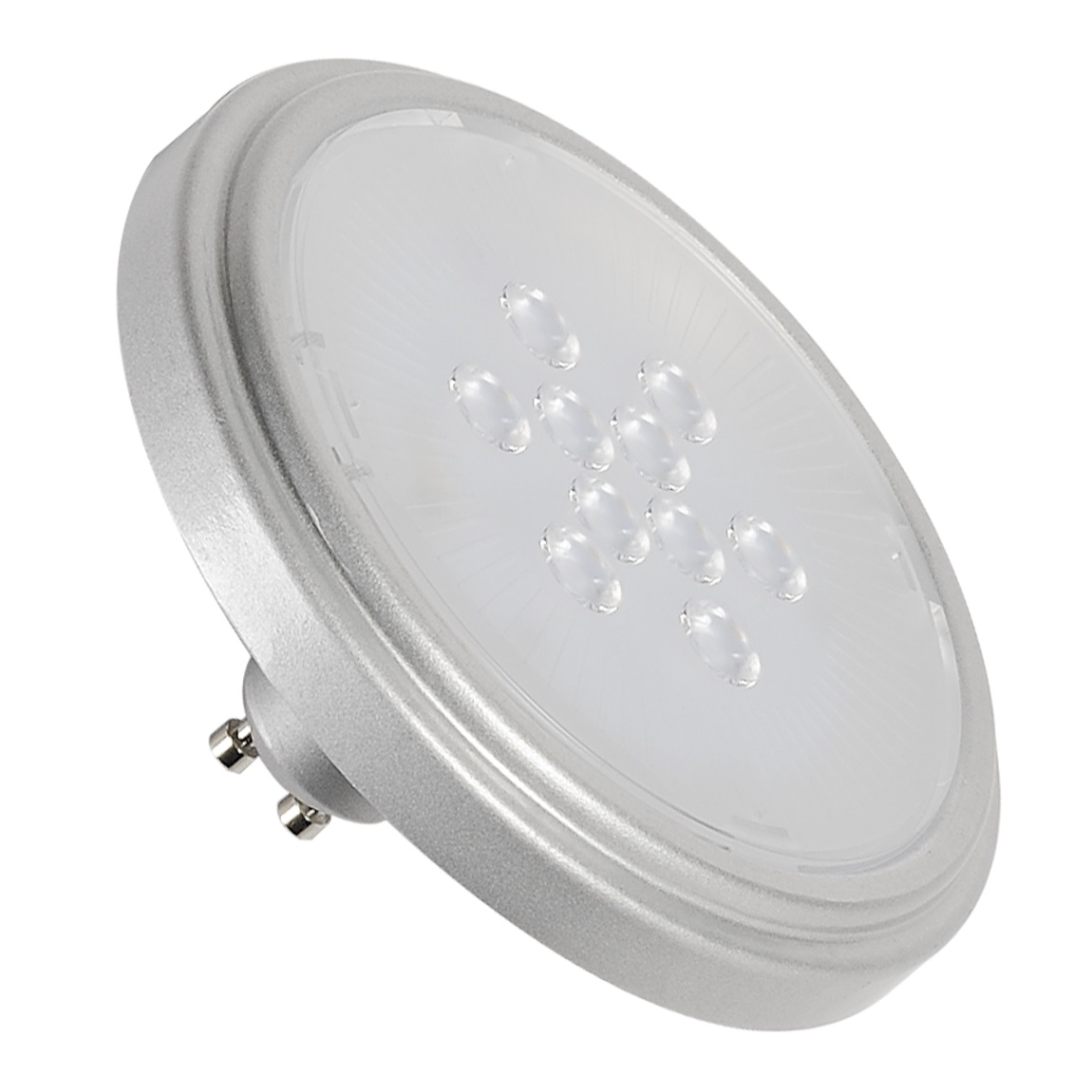 SLV 560724 LED QPAR111 GU10 источник света 230В, 7.9Вт, 4000K, 760лм, 40°, серебристый корпус