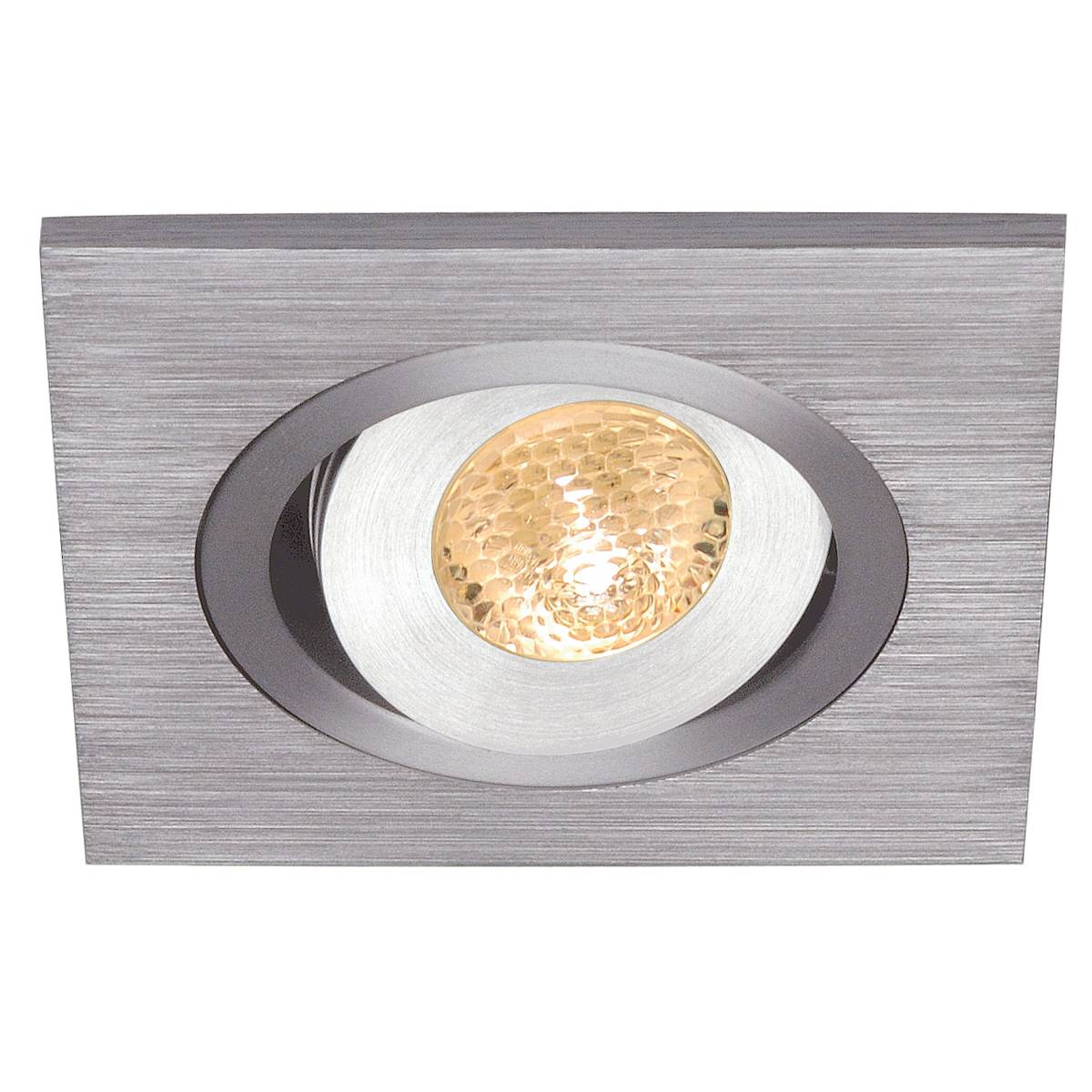 SLV 111872 LELEX 1 светильник встраиваемый 350mA с PowerLED 1Вт, 3000K, 110lm, 25°, матированный алюминий