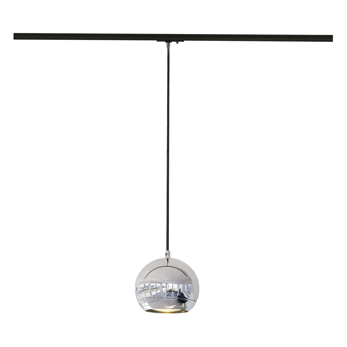 SLV 143620 1PHASE-TRACK, LIGHT EYE 150 PD светильник подвесной для лампы ES111 75Вт макс., хром/ черный